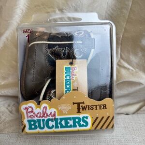 Double Barrel Infant Baby Buckers Twister Boots Size 2
